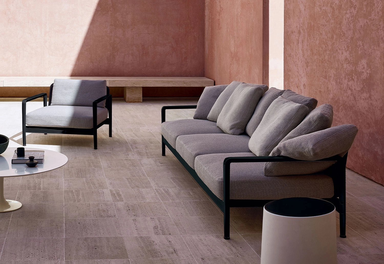 Lissoni Outdoor Sofa | Three-Seater