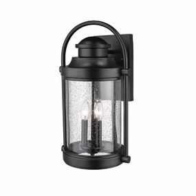 Livingston Three Light Outdoor Wall Bracket Powder Coated BlackOutdoor wall sconces with motion sensor
