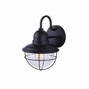 Lohan One Light Outdoor Downlight BlackOutdoor wall sconces with motion sensor