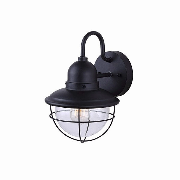 Lohan One Light Outdoor Downlight BlackOutdoor wall sconces with motion sensor
