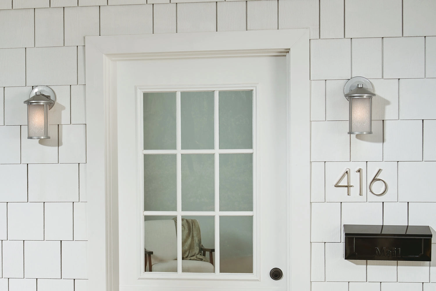 Lombard One Light Outdoor Wall Mount Brushed Aluminum