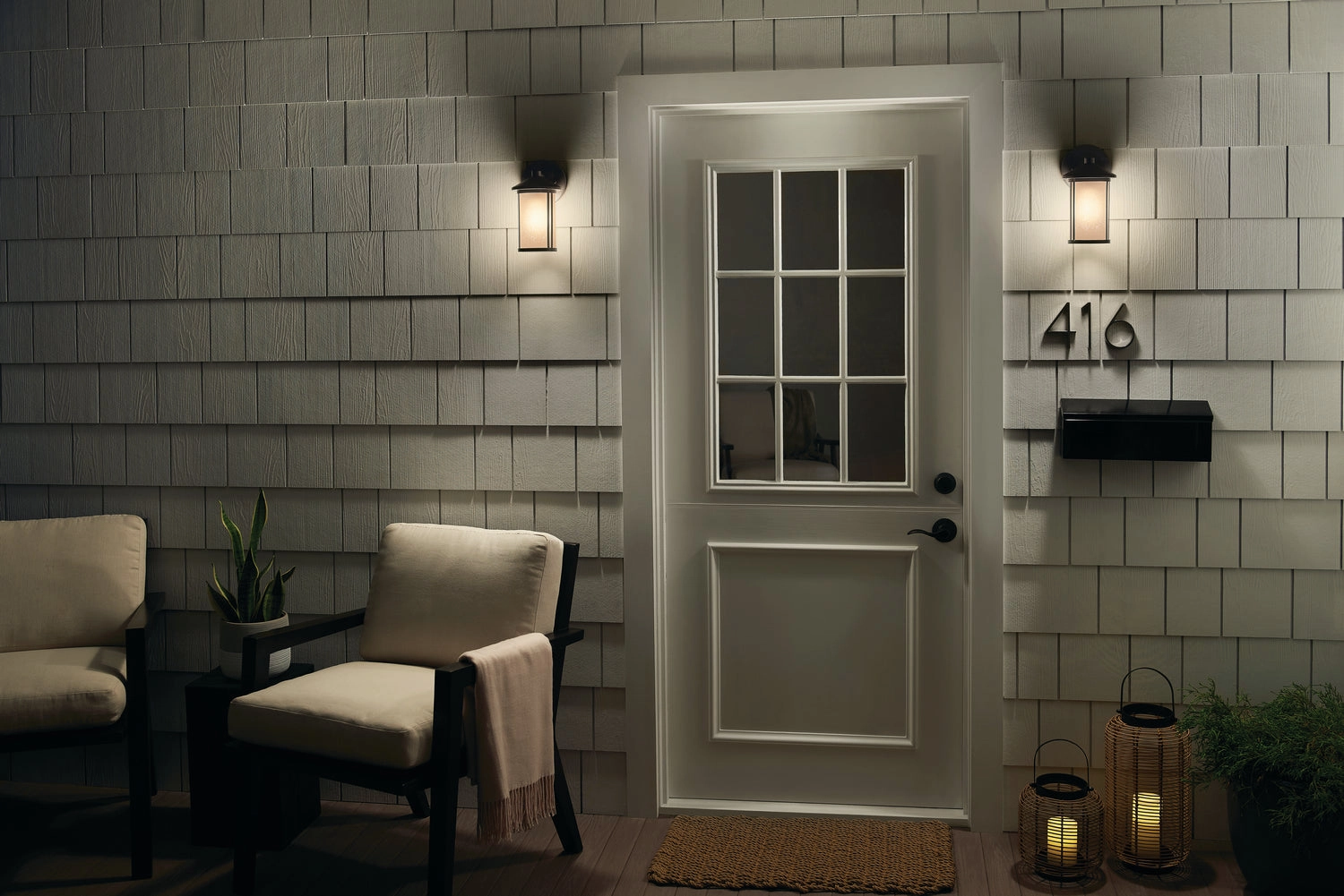 Lombard One Light Outdoor Wall Mount Brushed Aluminum