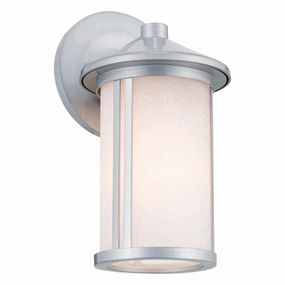 Lombard One Light Outdoor Wall Mount Brushed AluminumOutdoor wall sconces with motion sensor