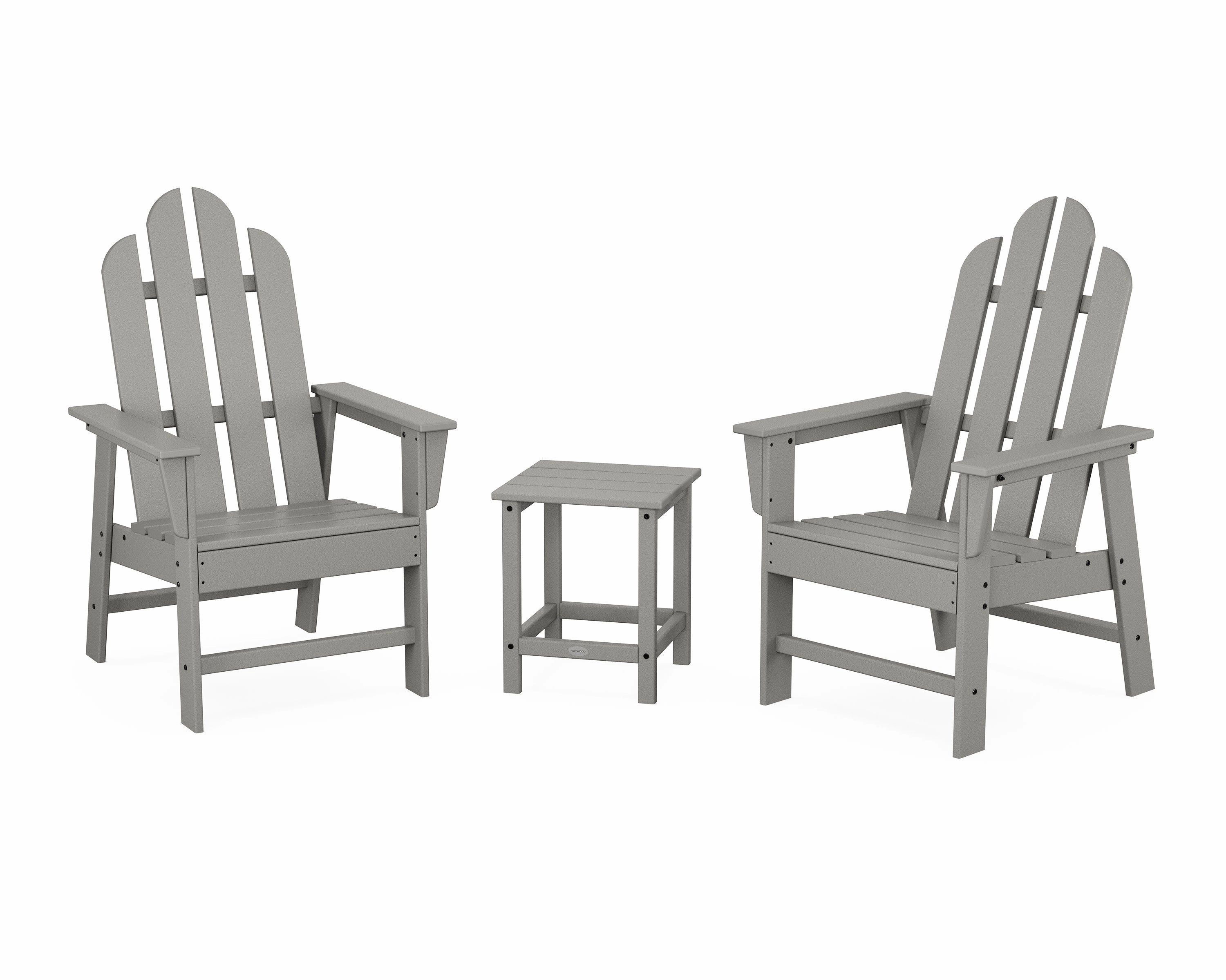 Long Island 3-Piece Upright Adirondack Chair Setoutdoor patio dining furniture set
