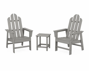 Long Island 3-Piece Upright Adirondack Chair Setoutdoor patio dining furniture set