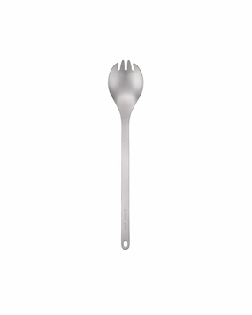 Long Titanium Spork essential outdoor cooking accessories kit