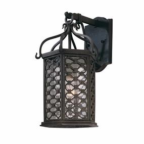 Los Olivos One Light Wall Lantern Textured IronOutdoor wall sconces with motion sensor