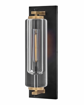 Lourde LED Wall Mount BlackOutdoor wall sconces with motion sensor