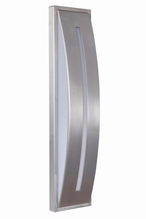 Luna LED Outdoor Pocket Sconce Satin AluminumOutdoor wall sconces with motion sensor