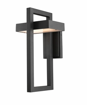 Luttrel LED Outdoor Wall Mount BlackOutdoor wall sconces with motion sensor