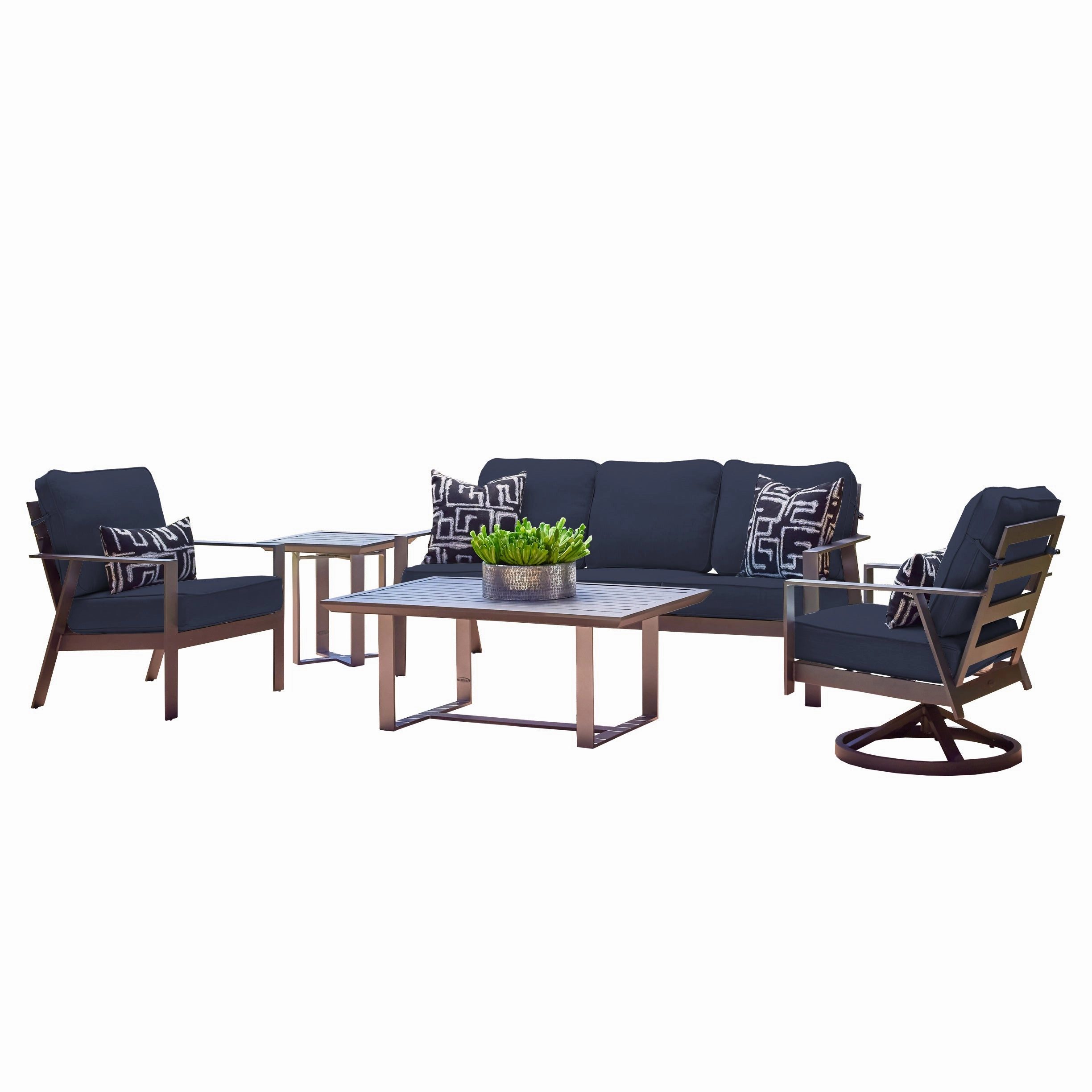 Luxe 5 PC Sofa Set