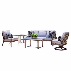 Luxe 5 PC Sofa Setaluminum alloy outdoor sofa set