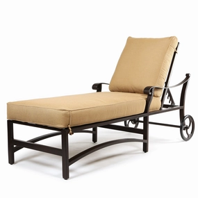 Madrid Chaise Loungecast aluminum patio dining set