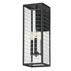Magnus Three Light Outdoor Wall Sconce BlackOutdoor wall sconces with motion sensor