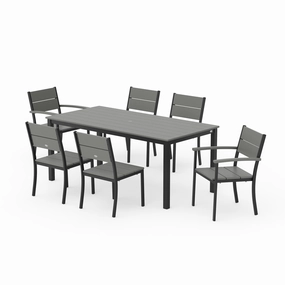 Main Street 7 Piece Dining SetHDPE eco-friendly polywood furniture set