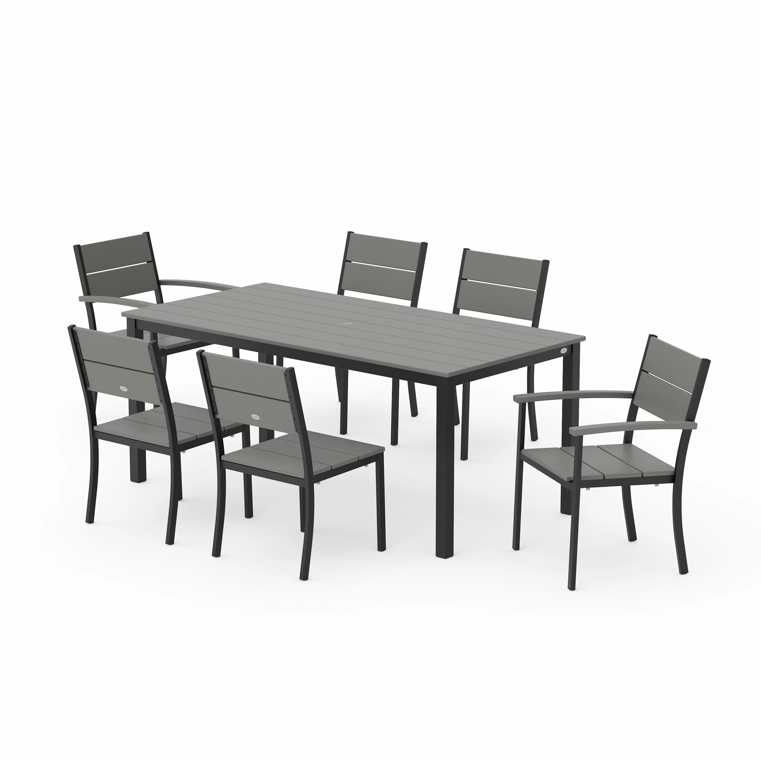Main Street 7 Piece Dining SetHDPE eco-friendly polywood furniture set
