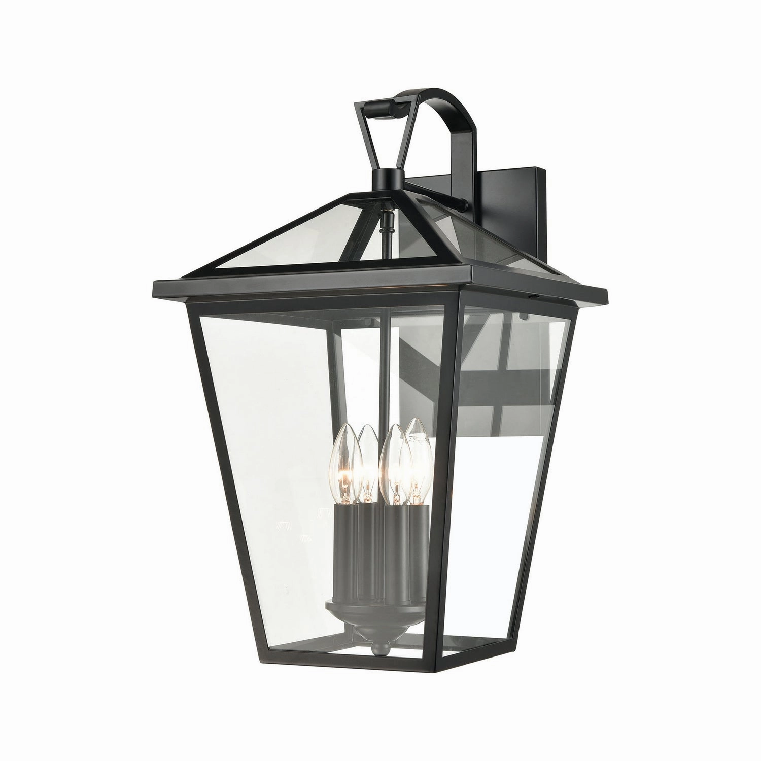 Main Street Four Light Outdoor Wall Sconce BlackOutdoor wall sconces with motion sensor