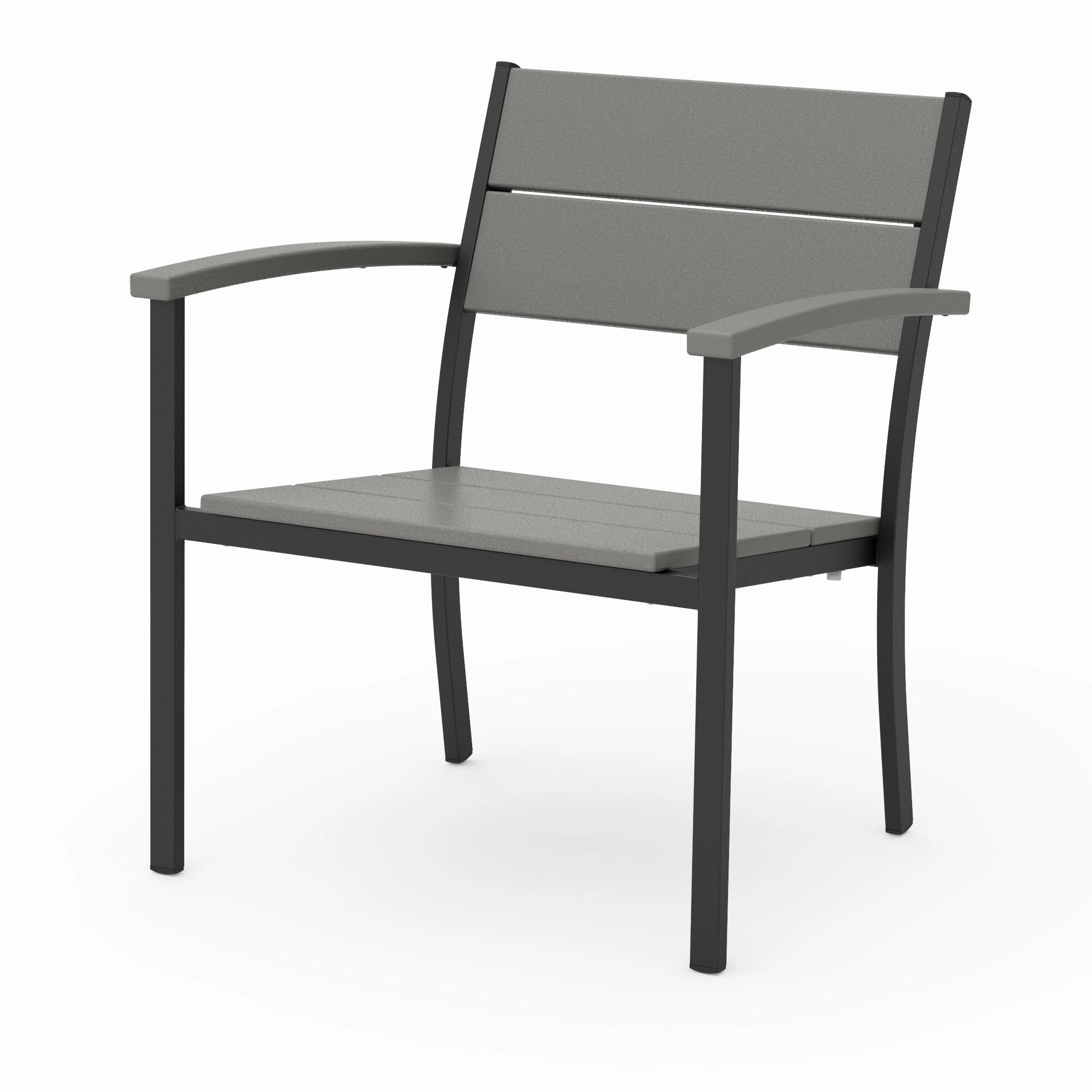 Main Street Stacking Lounge Arm ChairHDPE eco-friendly polywood furniture set