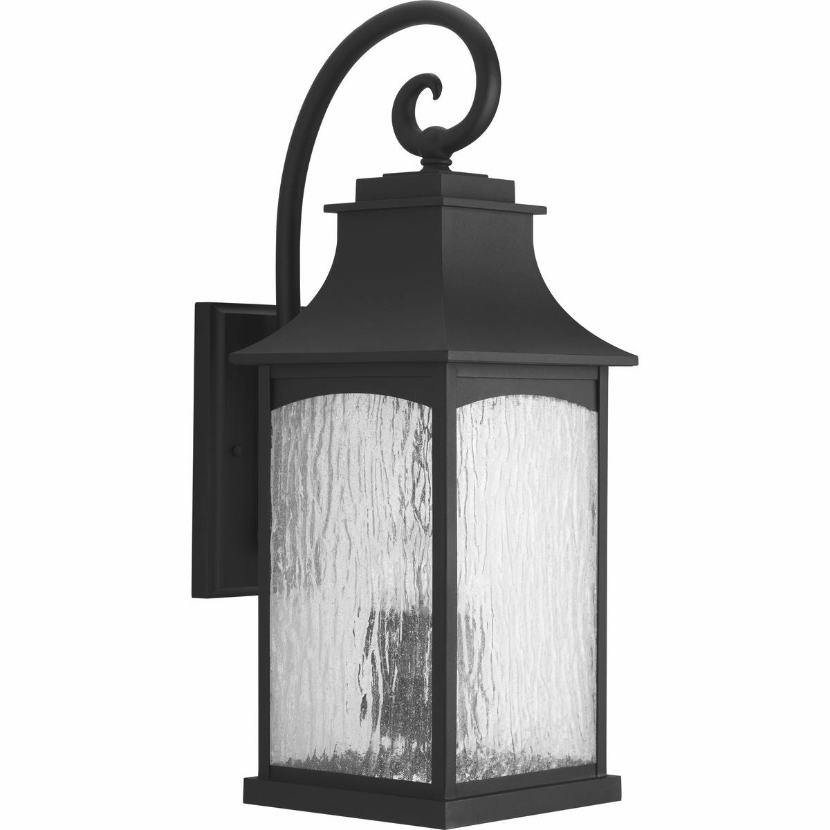 Maison Three Light Large Wall Lantern Black