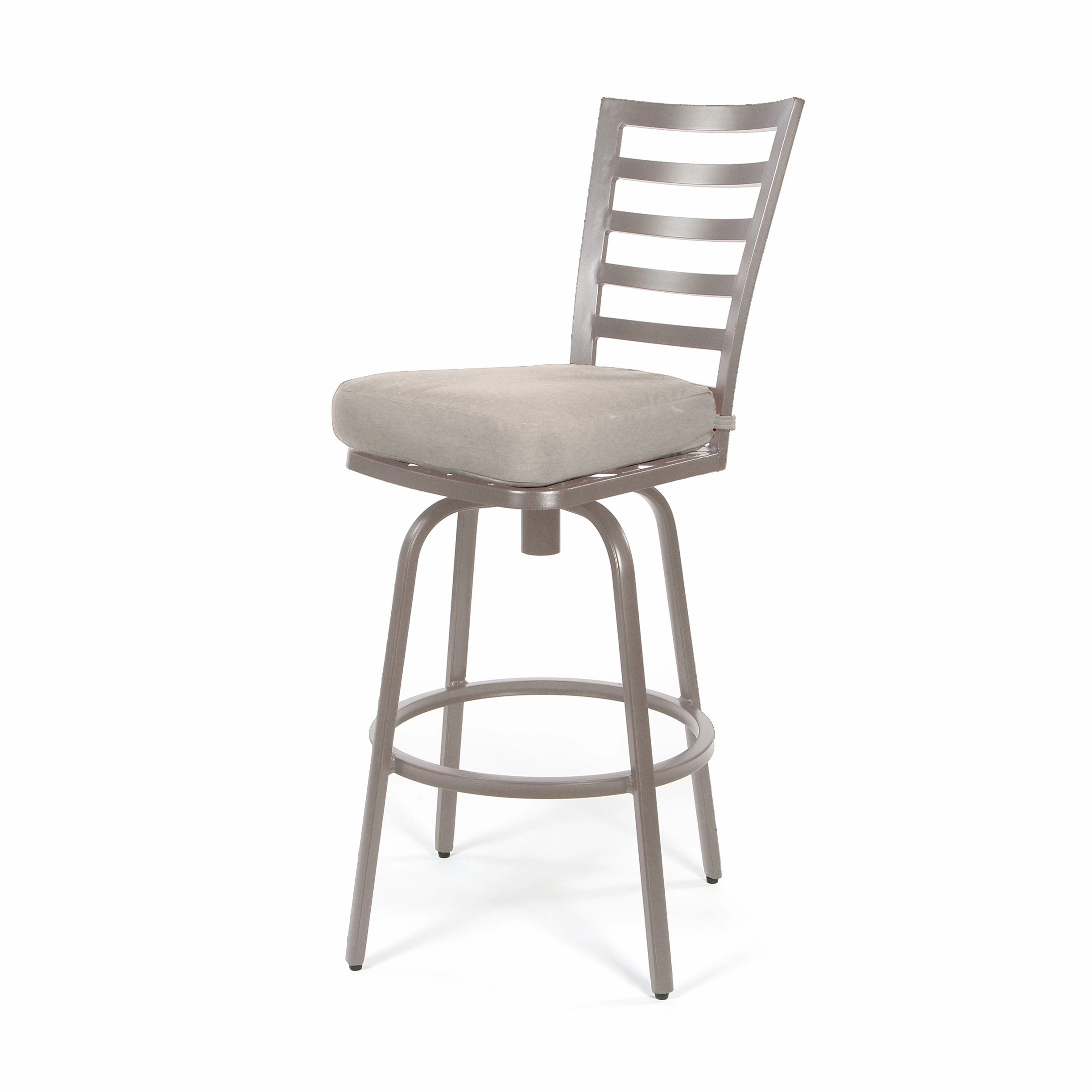 Mallin Armless Slat Back Swivel Counter Stool