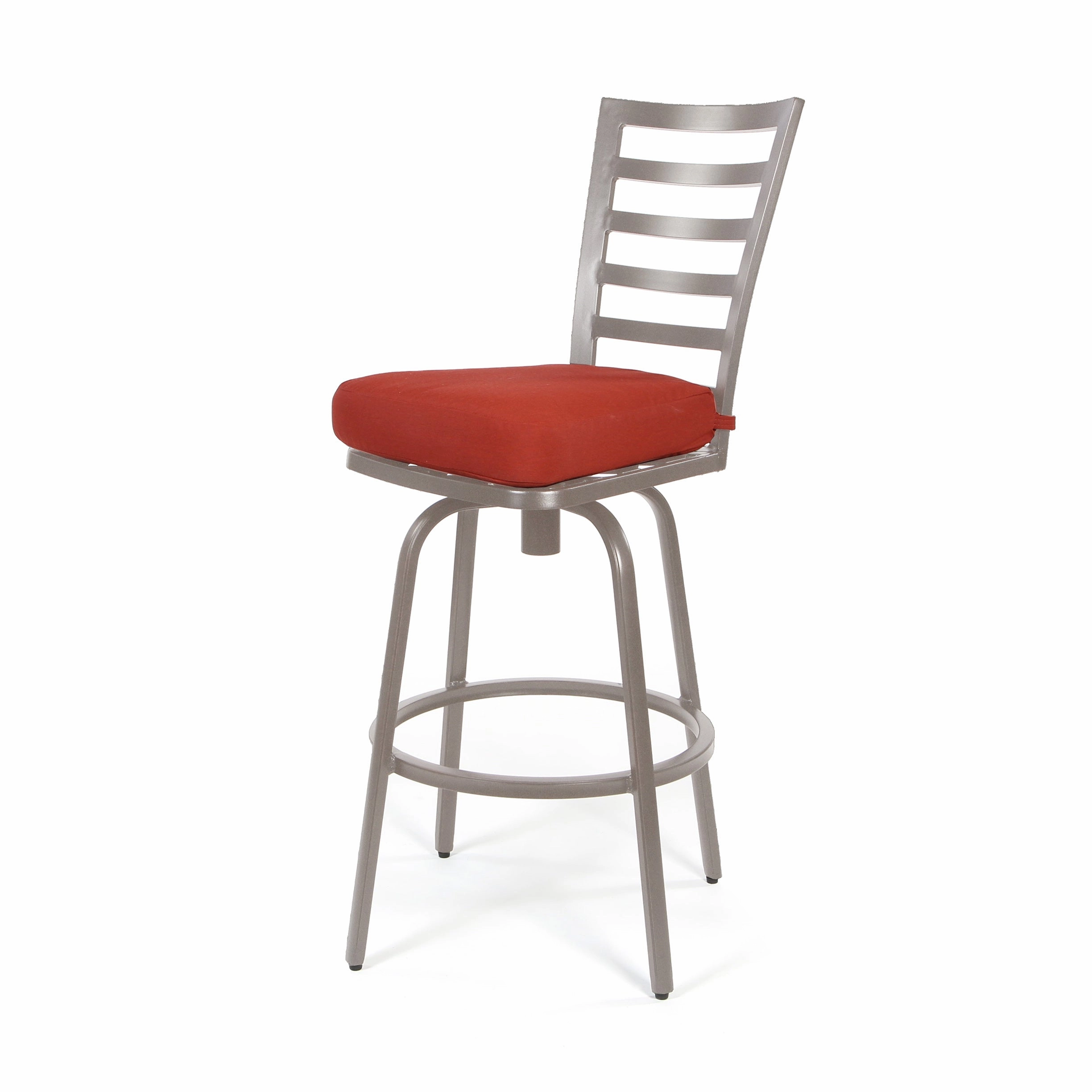 Mallin Armless Slat Back Swivel Counter Stool