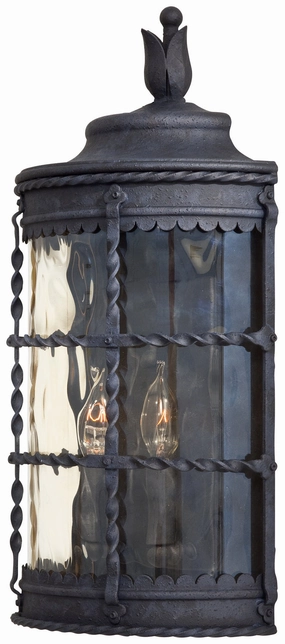 Mallorca Two Light Pocket Lantern Spanish IronOutdoor wall sconces with motion sensor