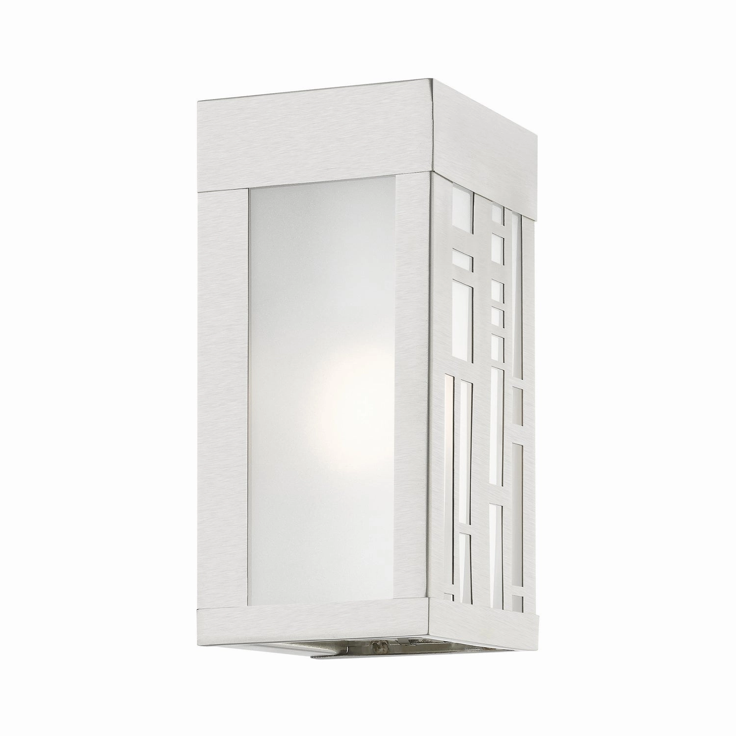 Malmo One Light Outdoor Wall Sconce Brushed Nickel