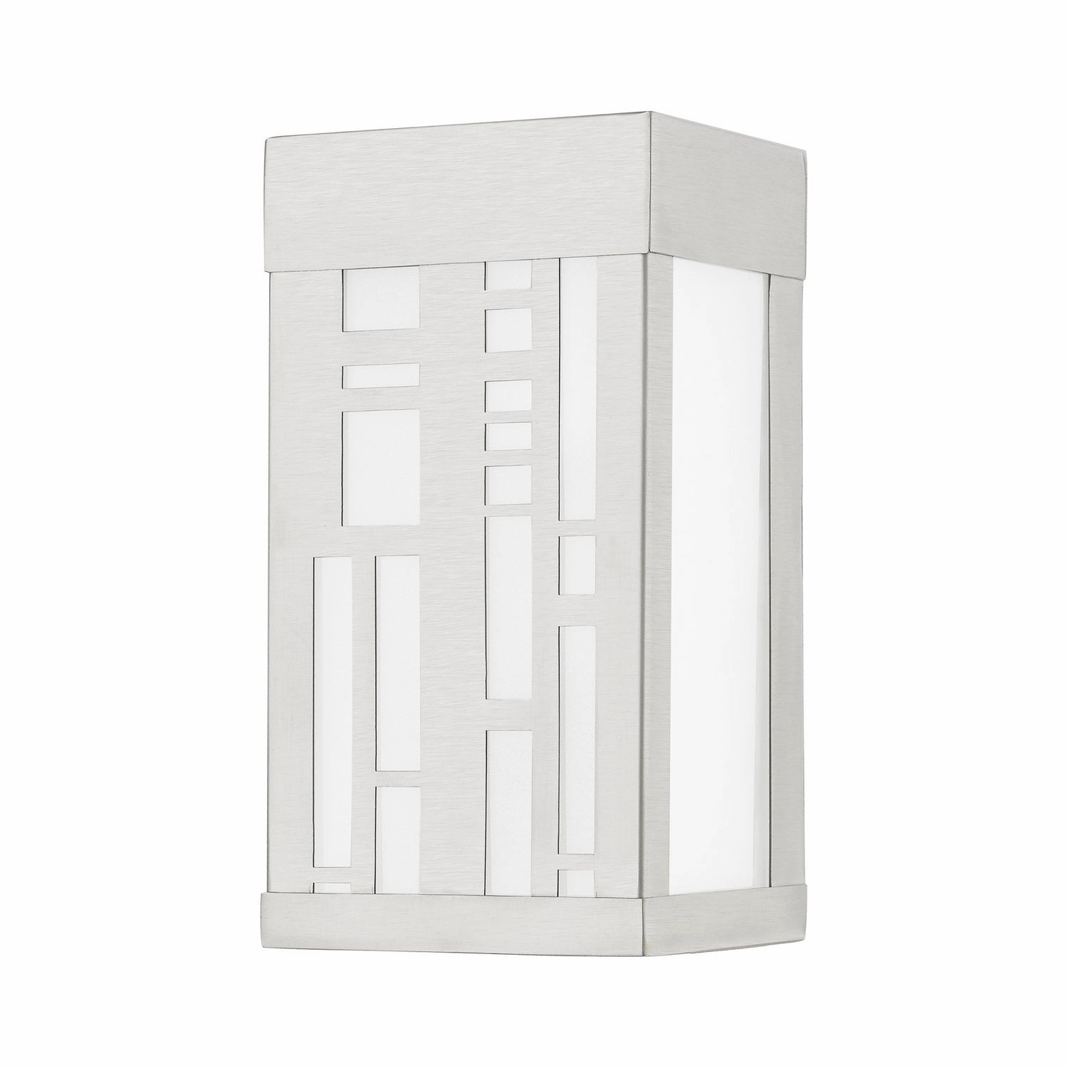 Malmo One Light Outdoor Wall Sconce Brushed Nickel