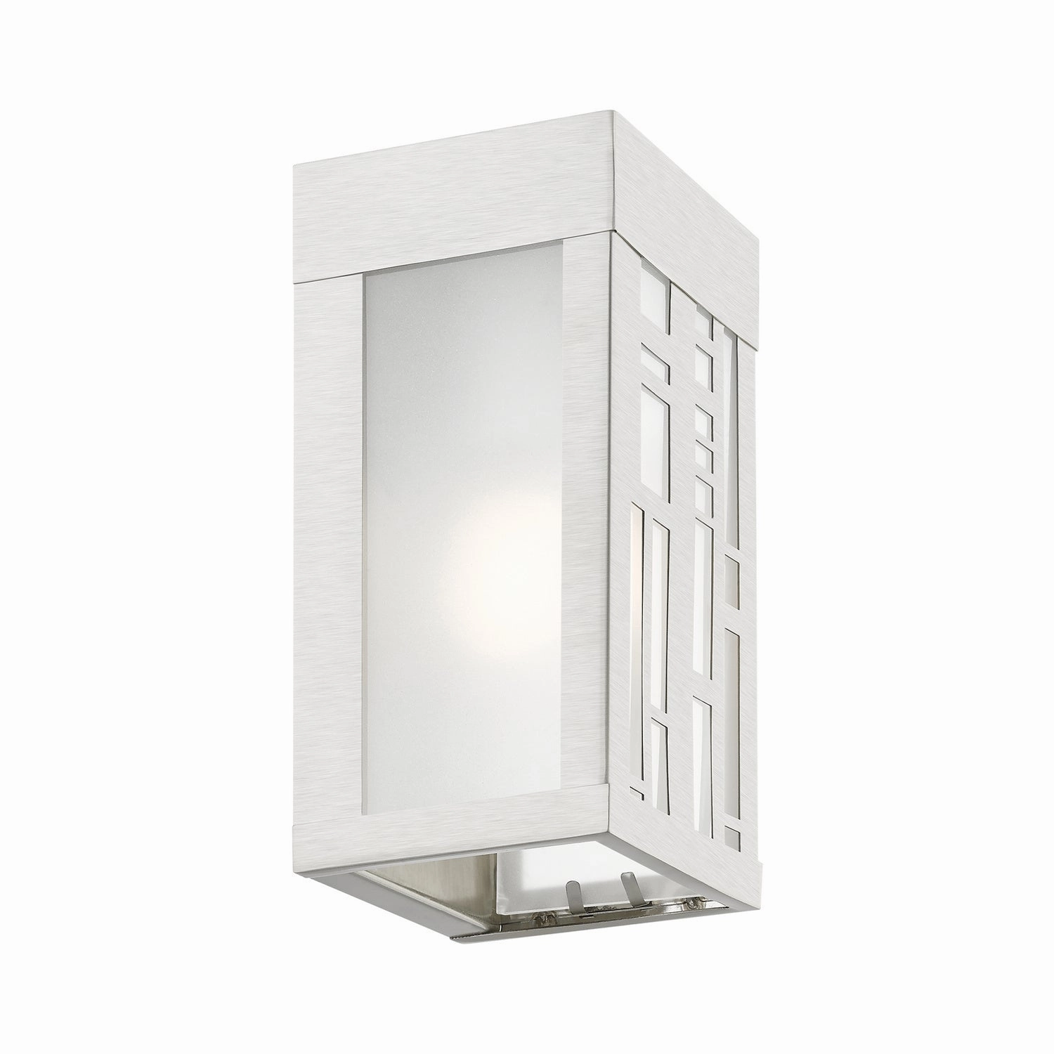 Malmo One Light Outdoor Wall Sconce Brushed Nickel