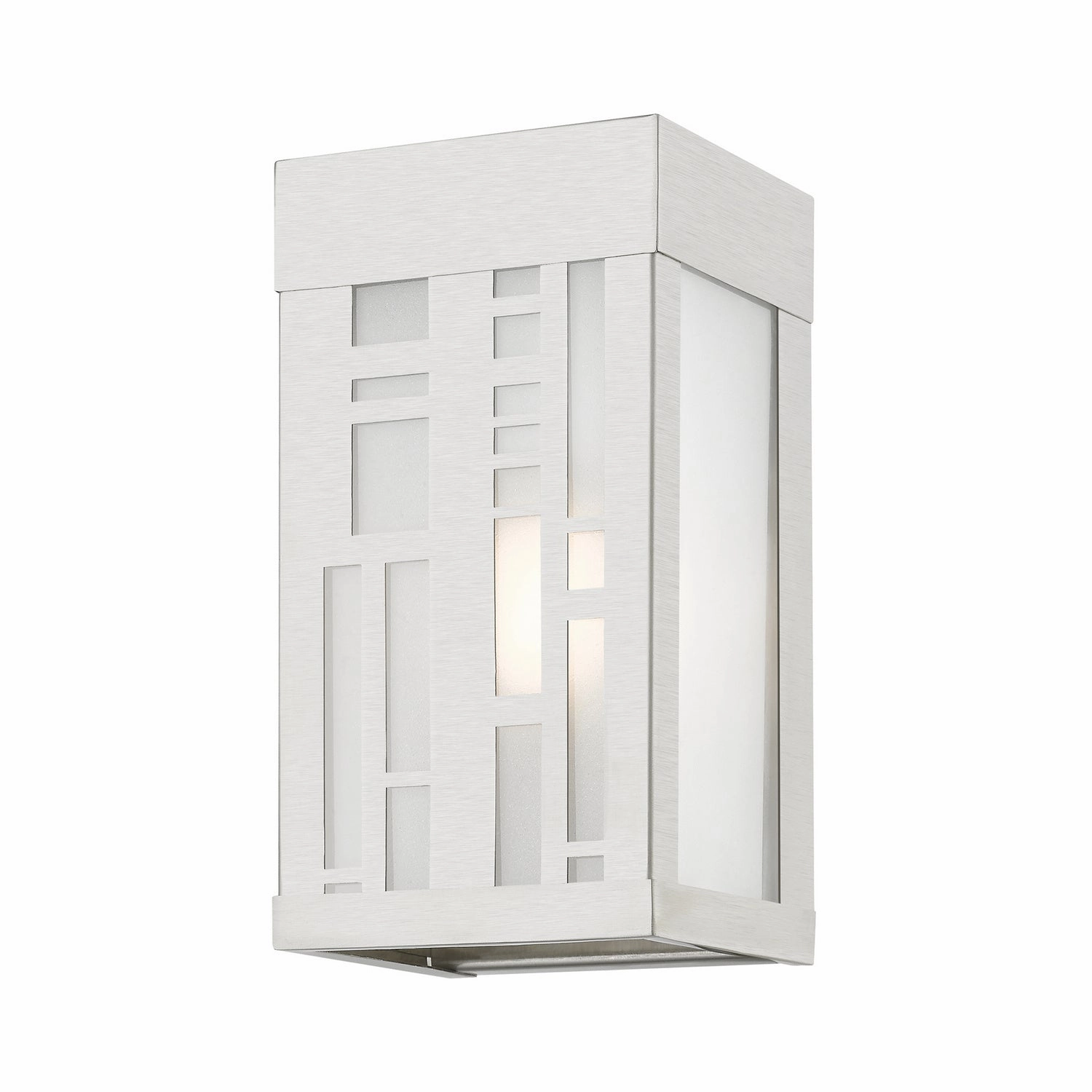 Malmo One Light Outdoor Wall Sconce Brushed Nickel