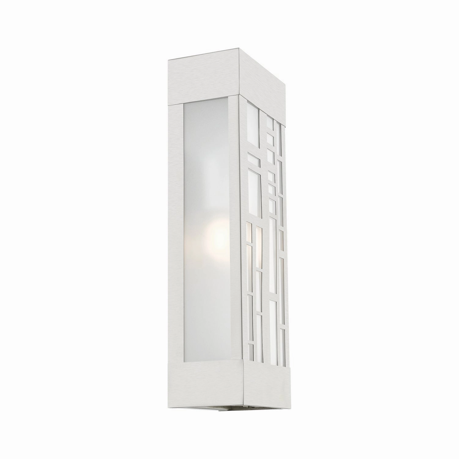 Malmo Two Light Outdoor Wall Sconce Brushed Nickel