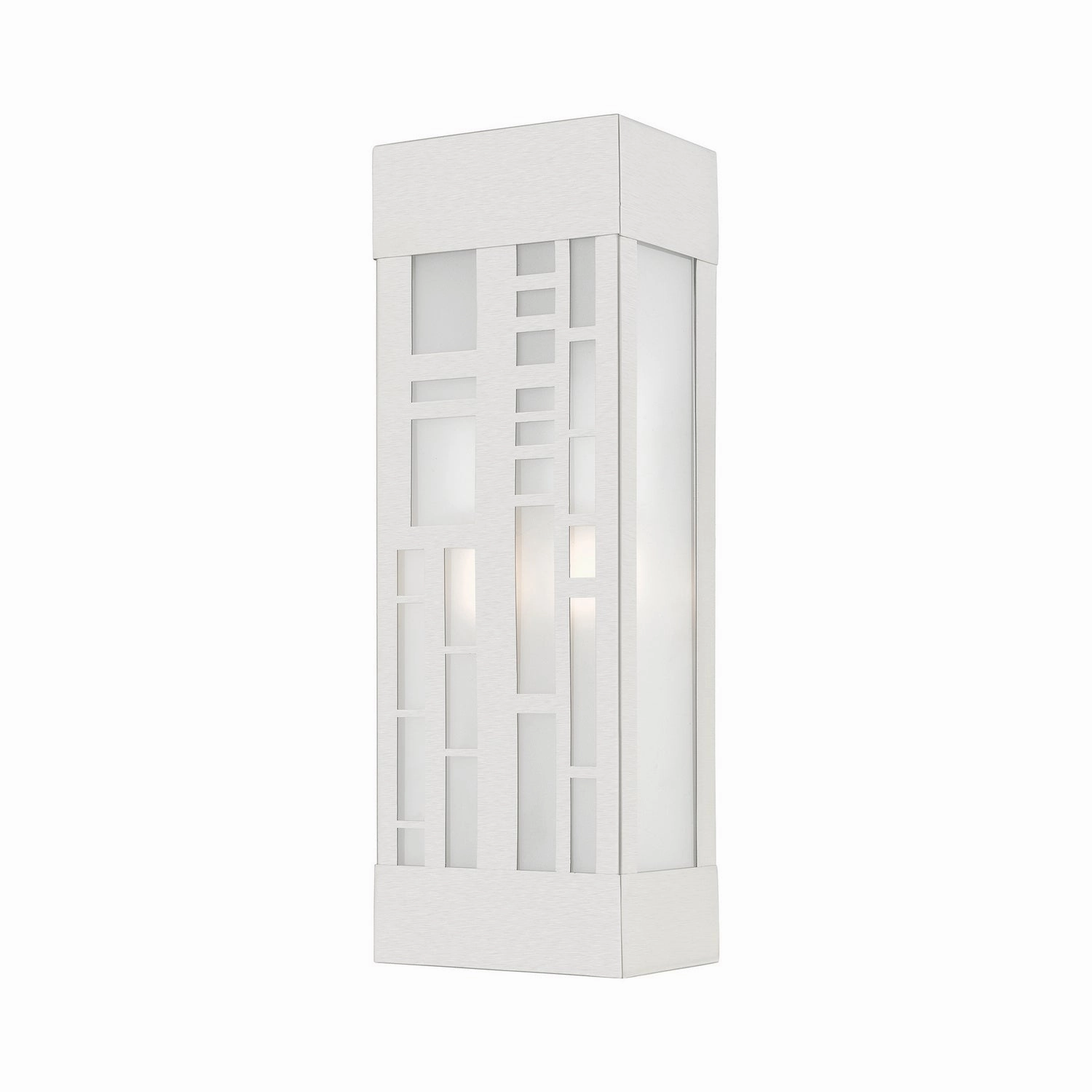 Malmo Two Light Outdoor Wall Sconce Brushed NickelOutdoor wall sconces with motion sensor