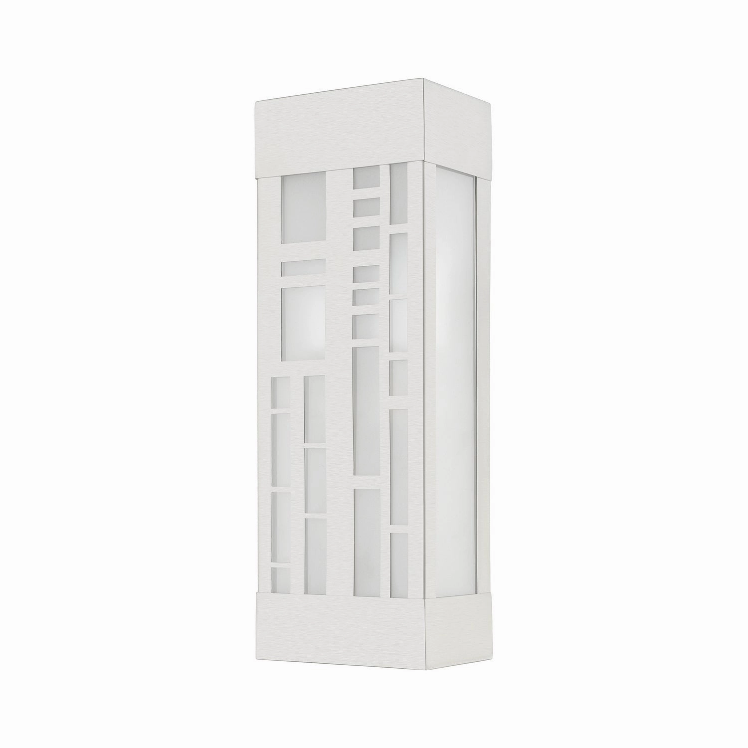 Malmo Two Light Outdoor Wall Sconce Brushed Nickel