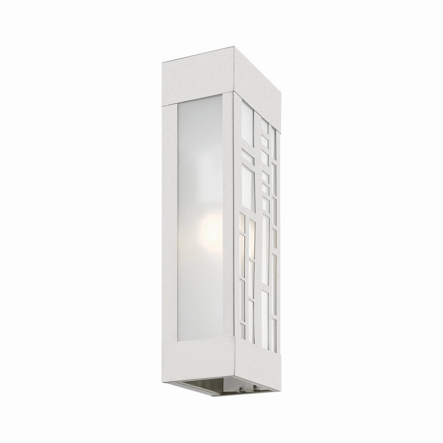 Malmo Two Light Outdoor Wall Sconce Brushed Nickel