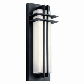 Manhattan LED Outdoor Wall Mount Textured BlackOutdoor wall sconces with motion sensor