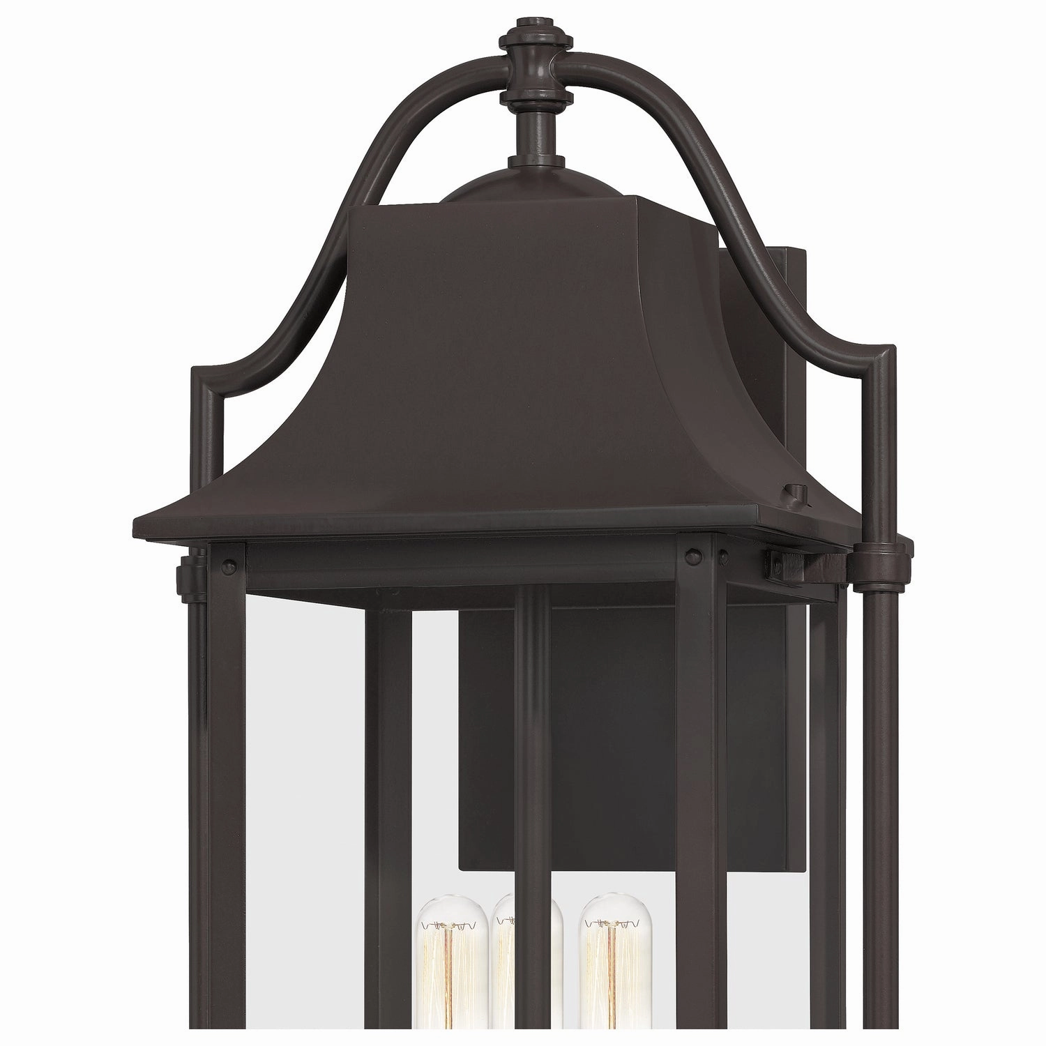 Manning Three Light Outdoor Wall Mount Western Bronze