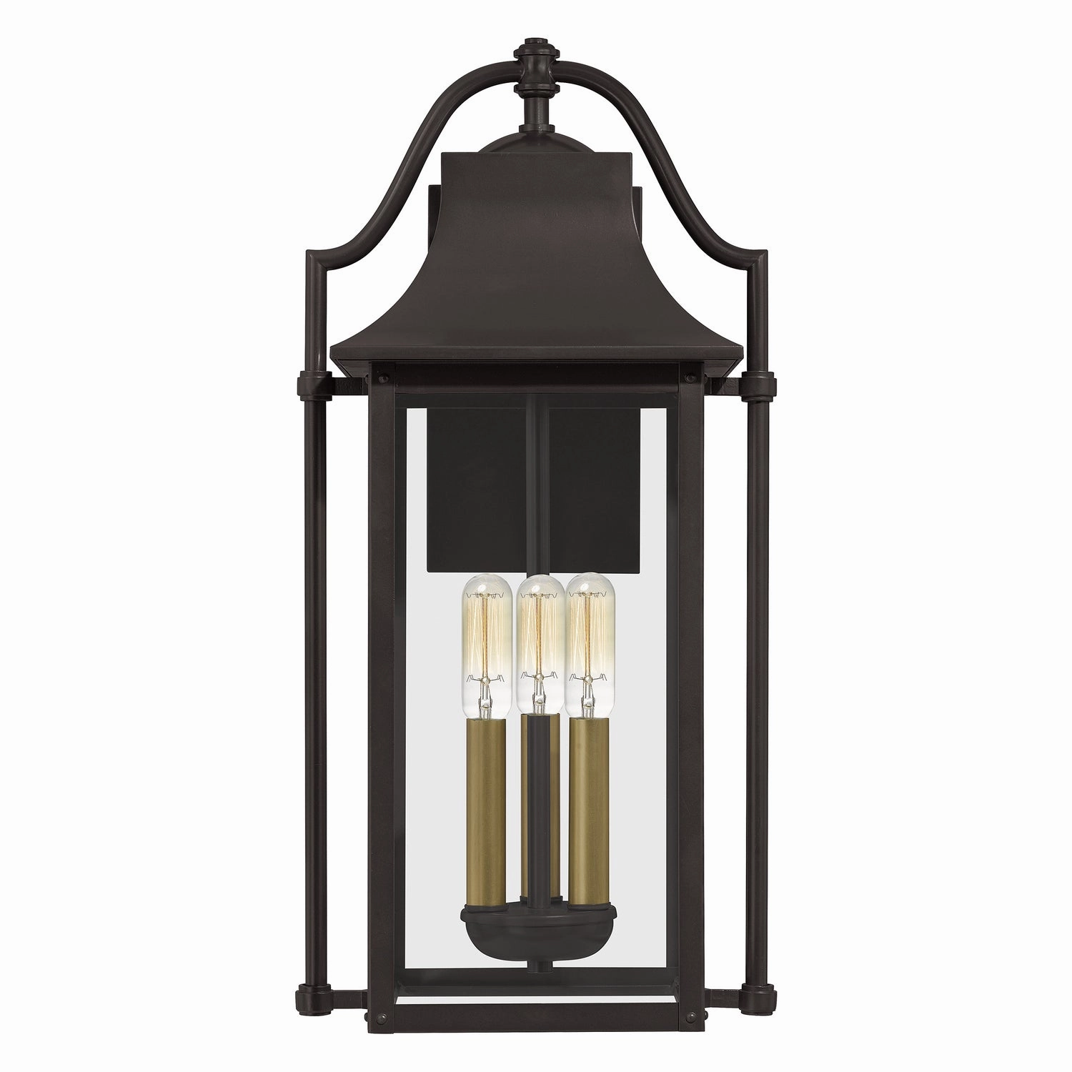 Manning Three Light Outdoor Wall Mount Western Bronze