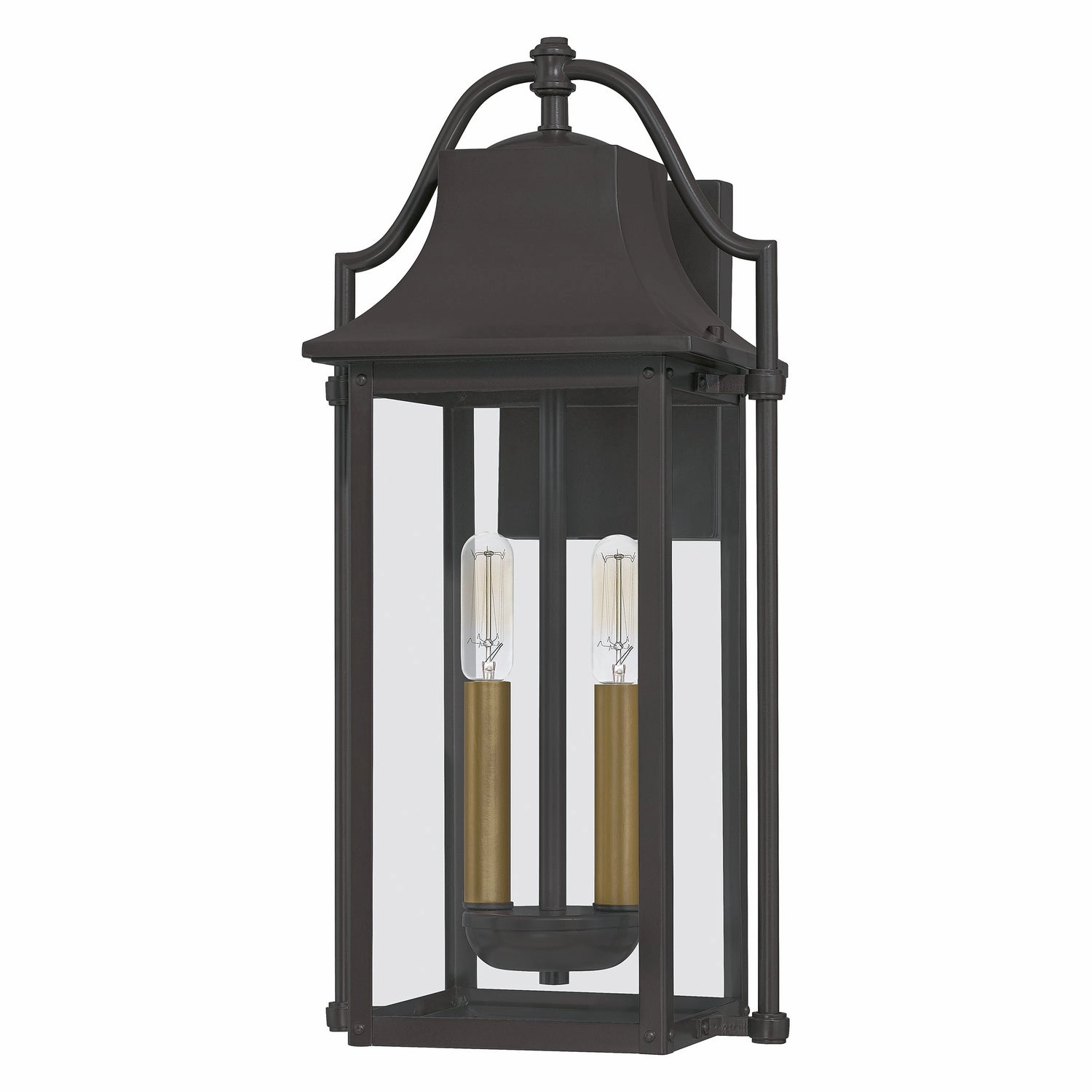 Manning Two Light Outdoor Wall Mount Western Bronze