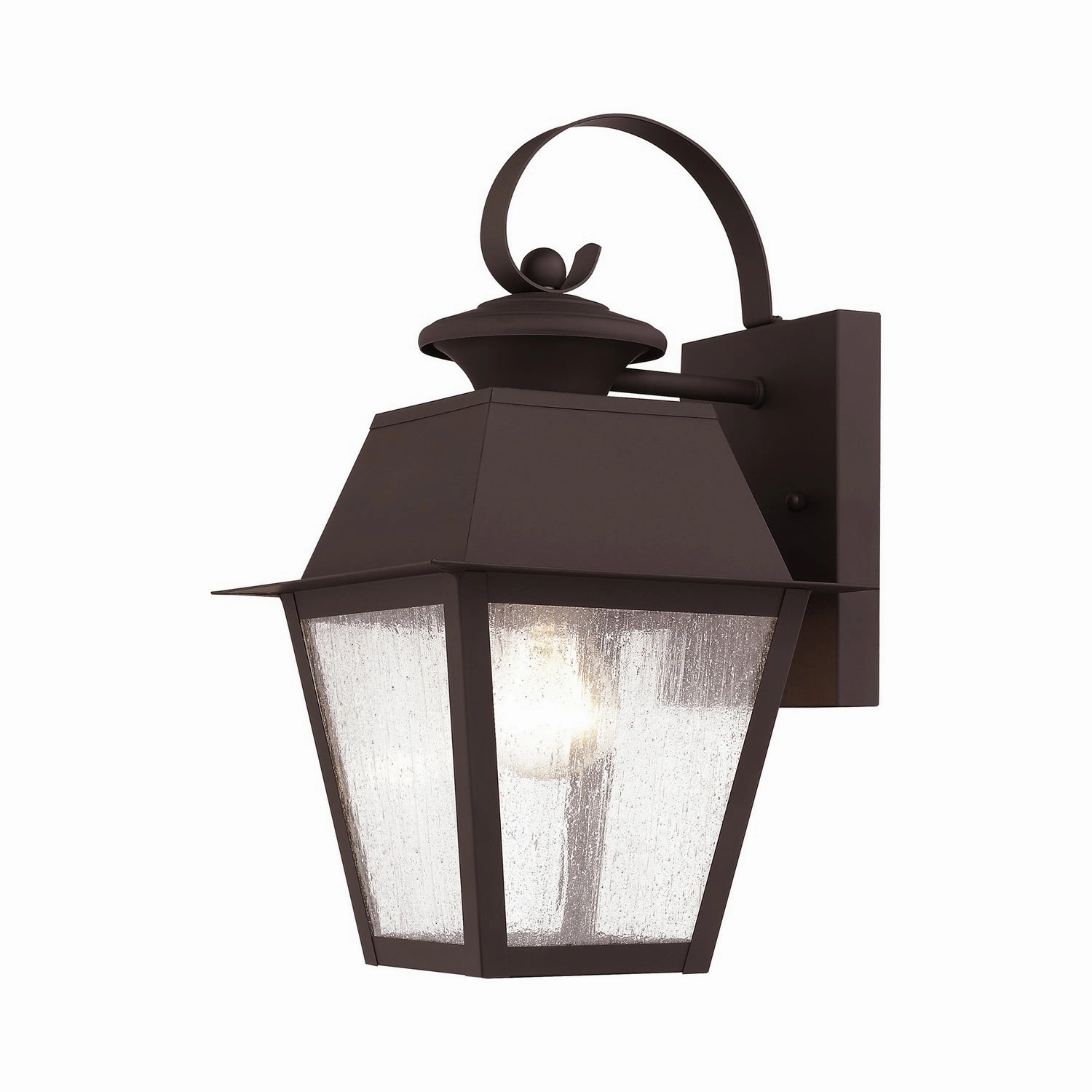 Mansfield One Light Outdoor Wall Lantern BronzeOutdoor wall sconces with motion sensor