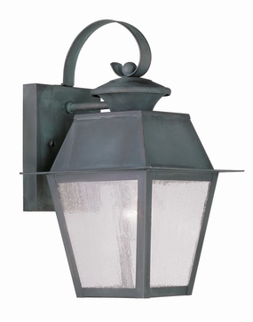 Mansfield One Light Outdoor Wall Lantern CharcoalOutdoor wall sconces with motion sensor