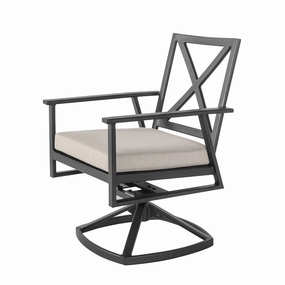 Marin Swivel Rocker Dining Chairoutdoor dining chair with armrests
