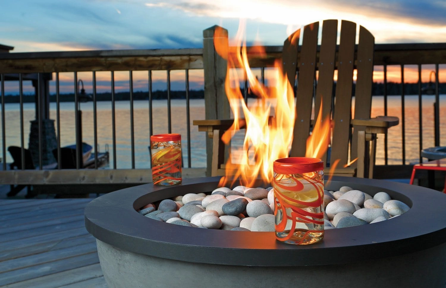 Marquis by Kingsman Bola 30-inch Outdoor Gas Fire Bowl FPB30