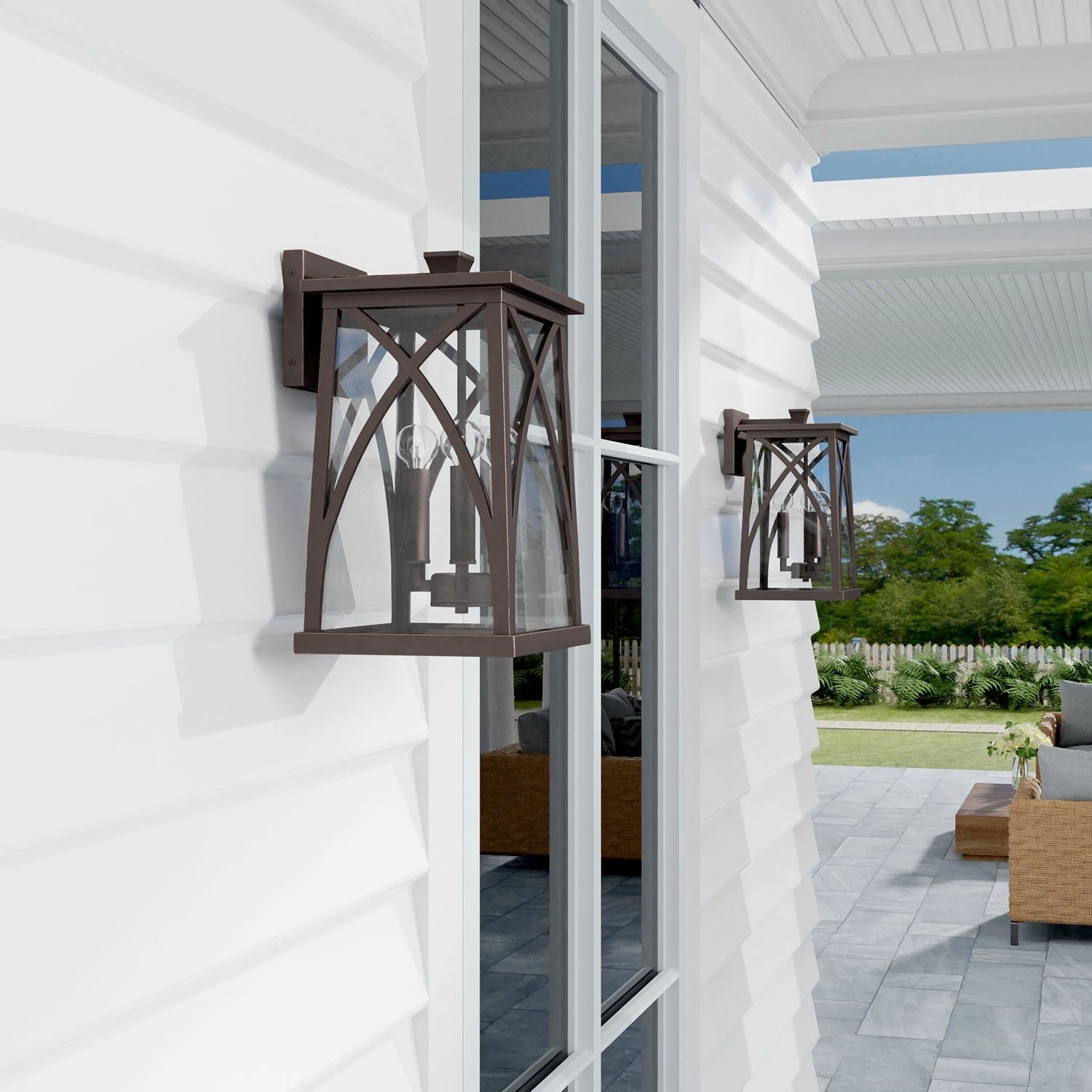 Marshall 3-Light Outdoor Wall Lantern