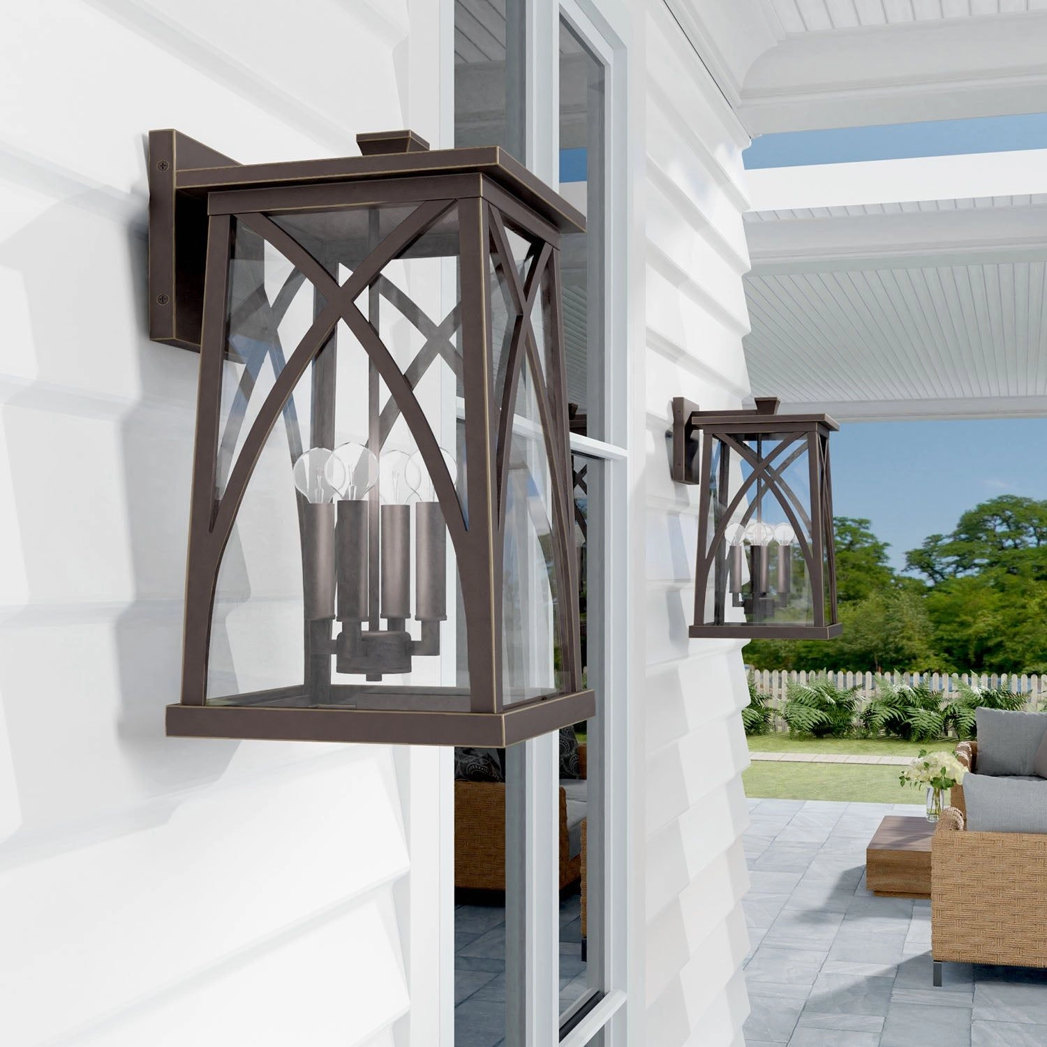 Marshall 4-Light Outdoor Wall Lantern