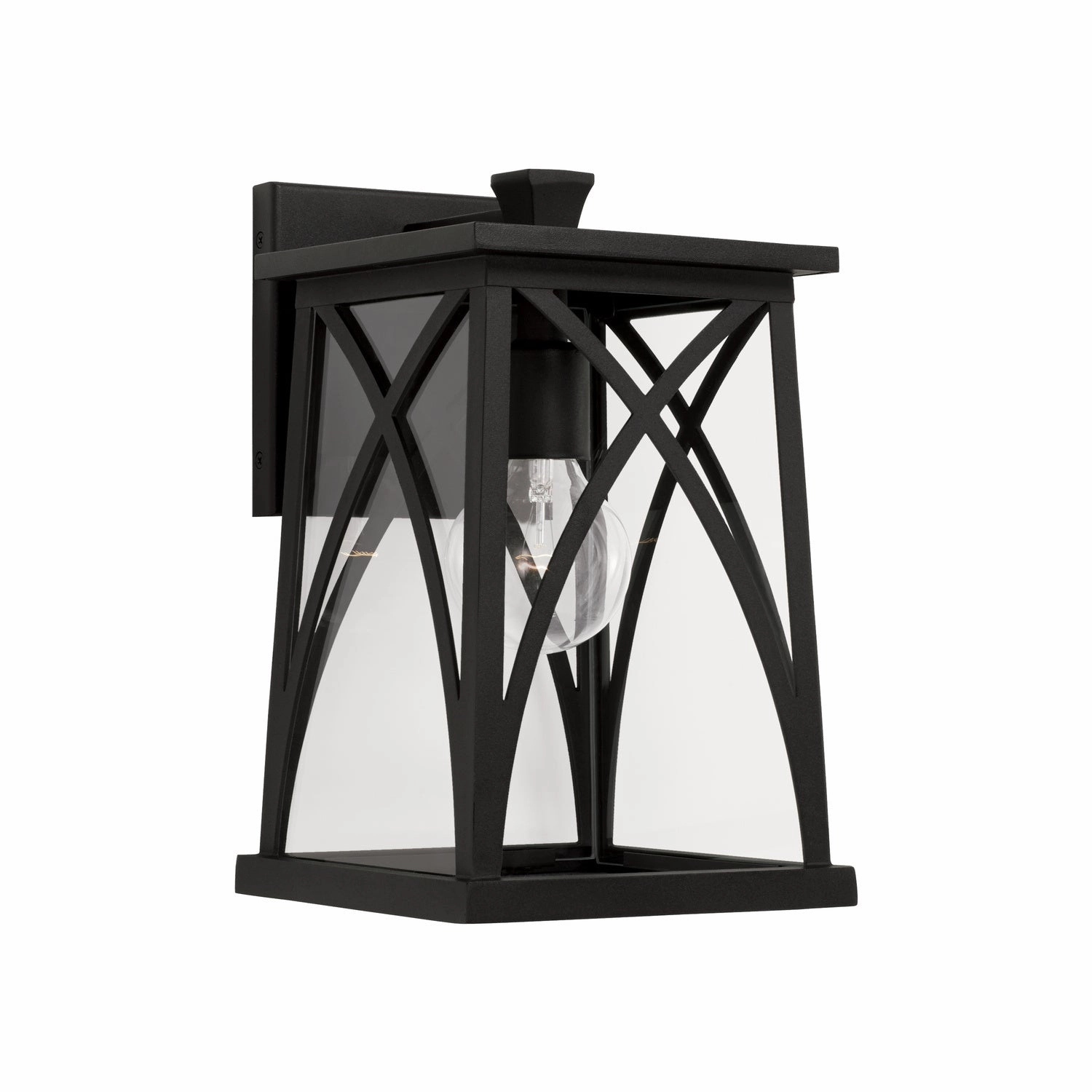 Marshall One Light Outdoor Wall Lantern BlackOutdoor wall sconces with motion sensor