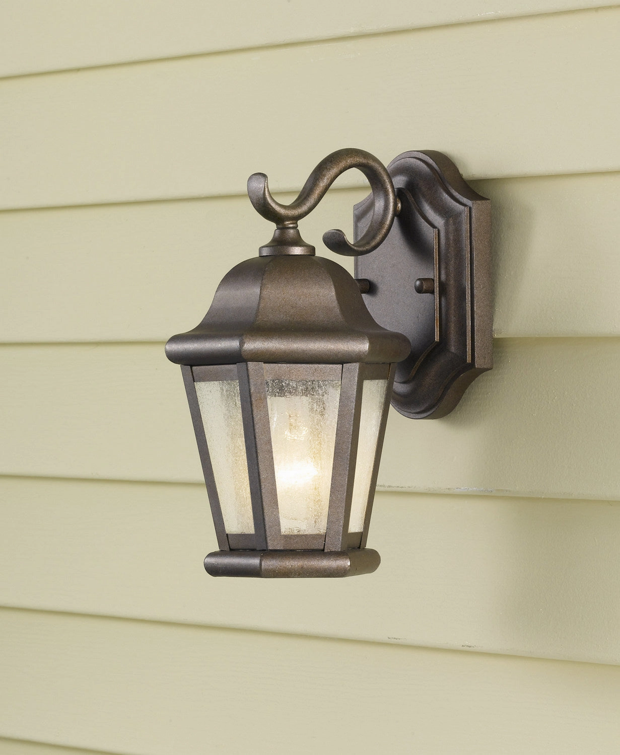 Martinsville One Light Outdoor Wall Lantern Corinthian Bronze