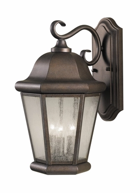 Martinsville Three Light Outdoor Wall Lantern Corinthian BronzeOutdoor wall sconces with motion sensor