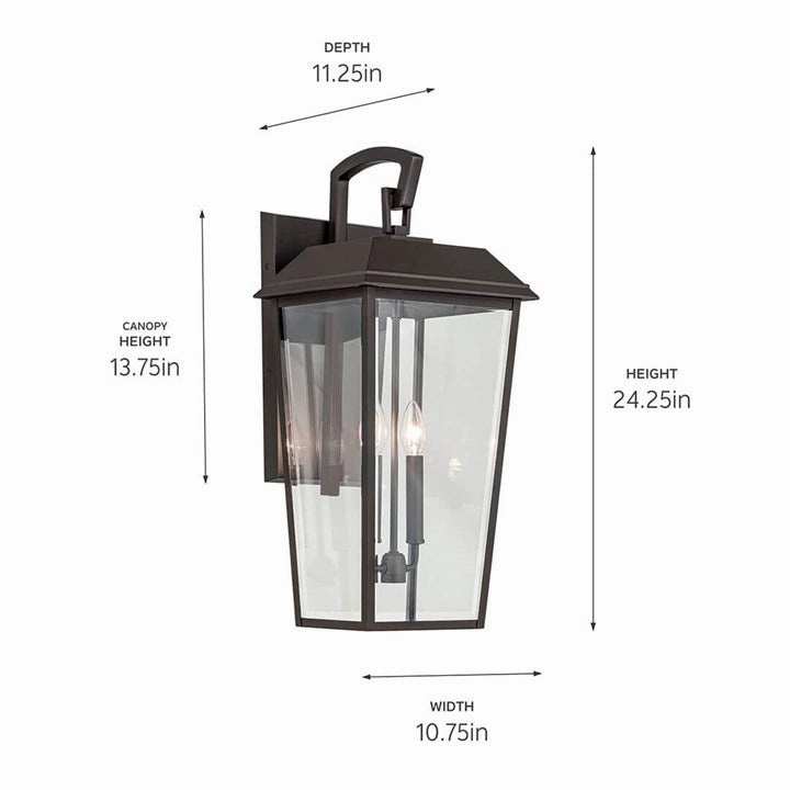 Mathus 24.25" 2-Light Outdoor Wall Light