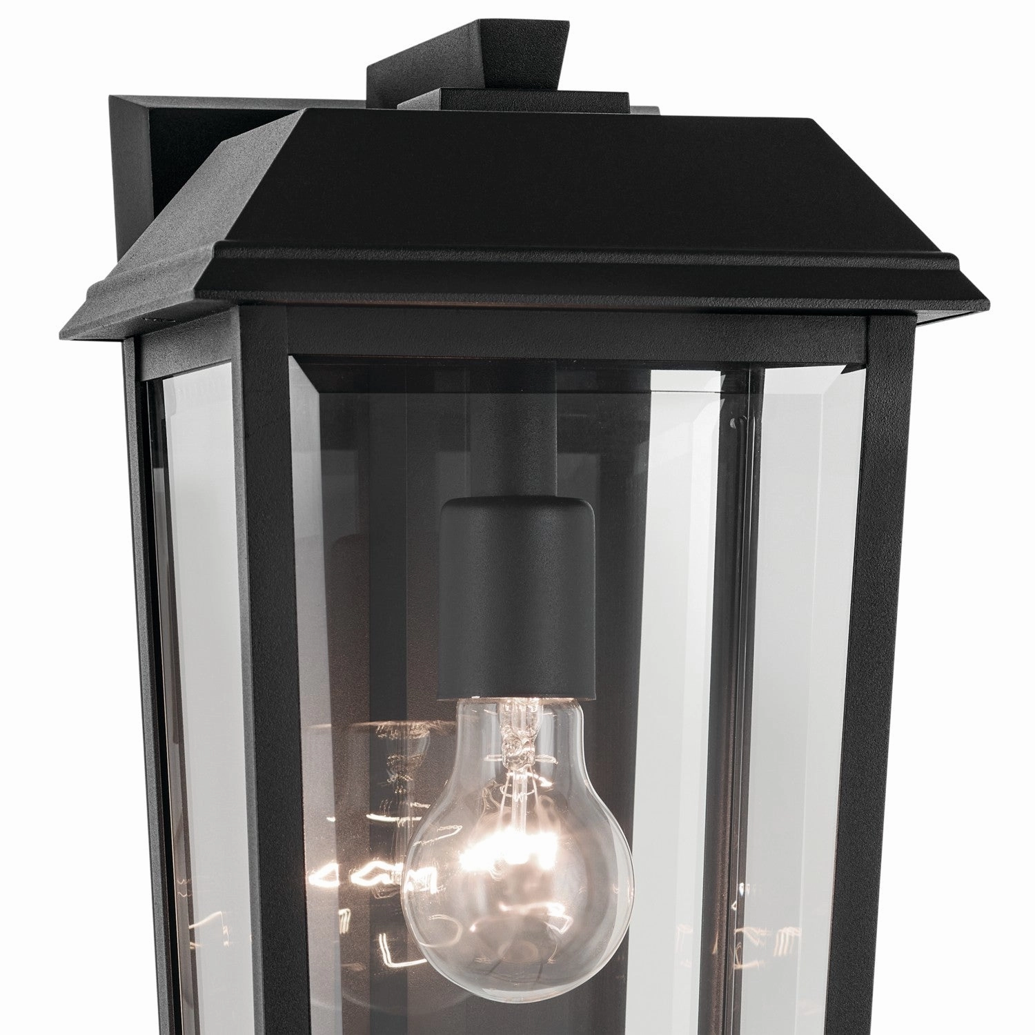 Mathus One Light Outdoor Wall Mount Textured Black