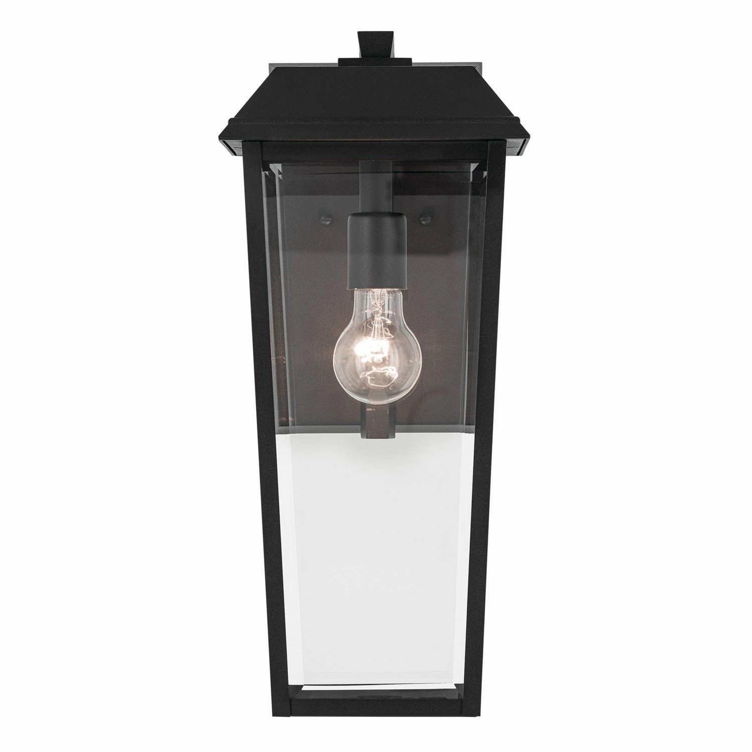 Mathus One Light Outdoor Wall Mount Textured Black
